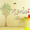 Tree of Life, Photo Frame Tree and Birds Wall Sticker 